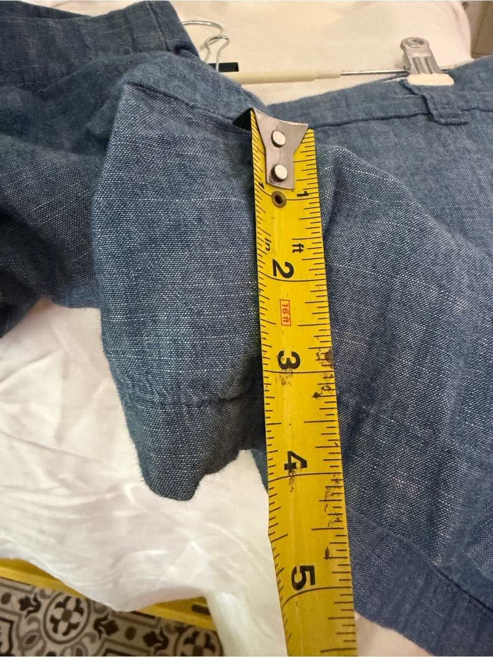 J. Crew Chambray Mid-Rise Blue Shorts - Picture 5 of 5